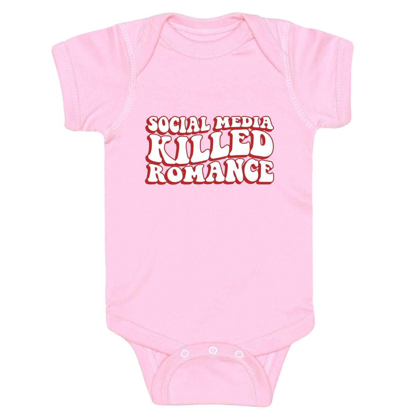 Social Media Killed Romance Baby One-Piece