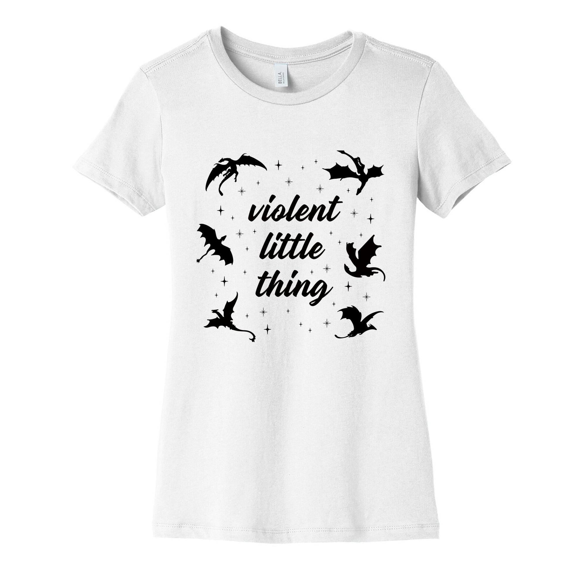Fourth Wing Violent Little Thing Womens Cotton Tee