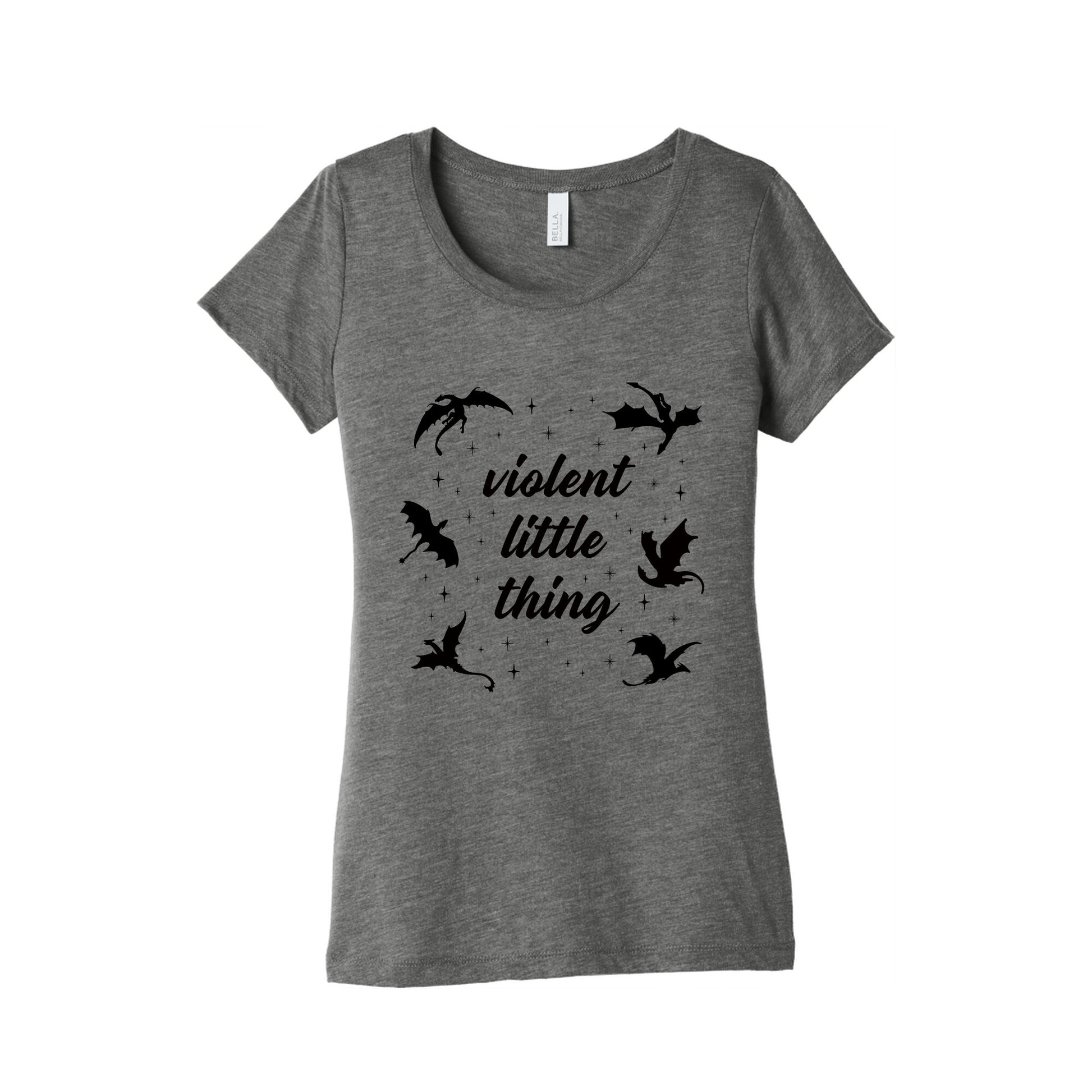 Fourth Wing Violent Little Thing Womens Triblend Tee