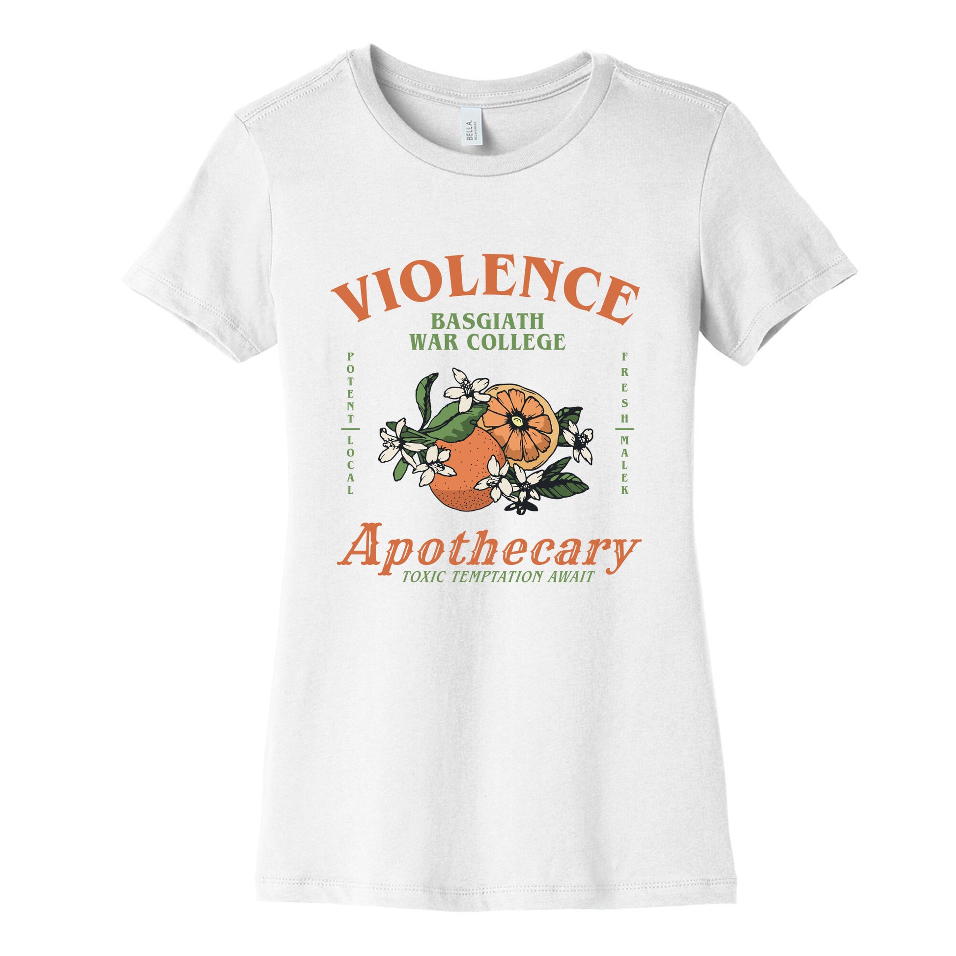 Fourth Wing Violence Apothecary Womens Cotton Tee