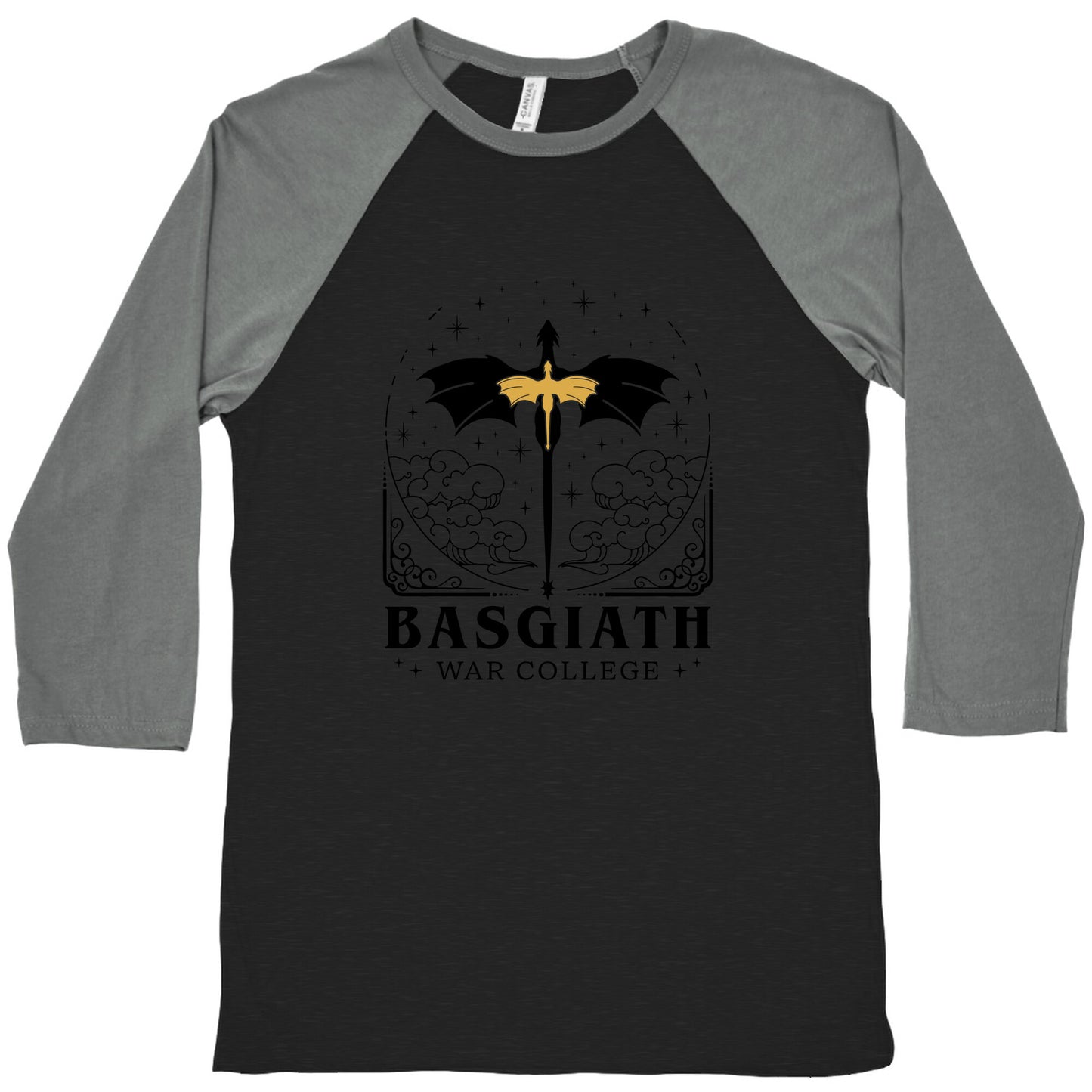 Fourth Wing Basgiath War College Baseball Tee