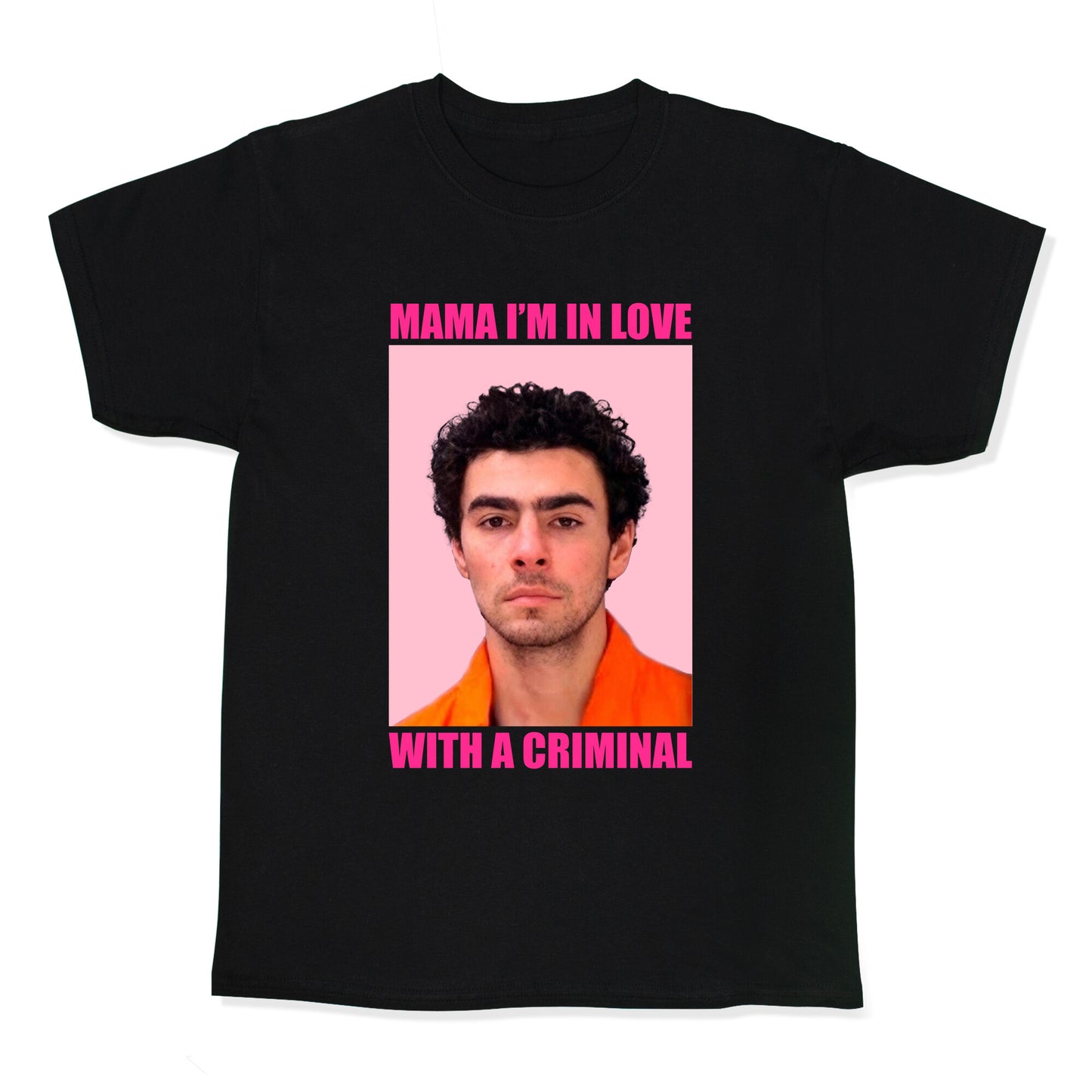 Luigi Mangione Mama Im In Love With A Criminal Valentines Day Kids Tee