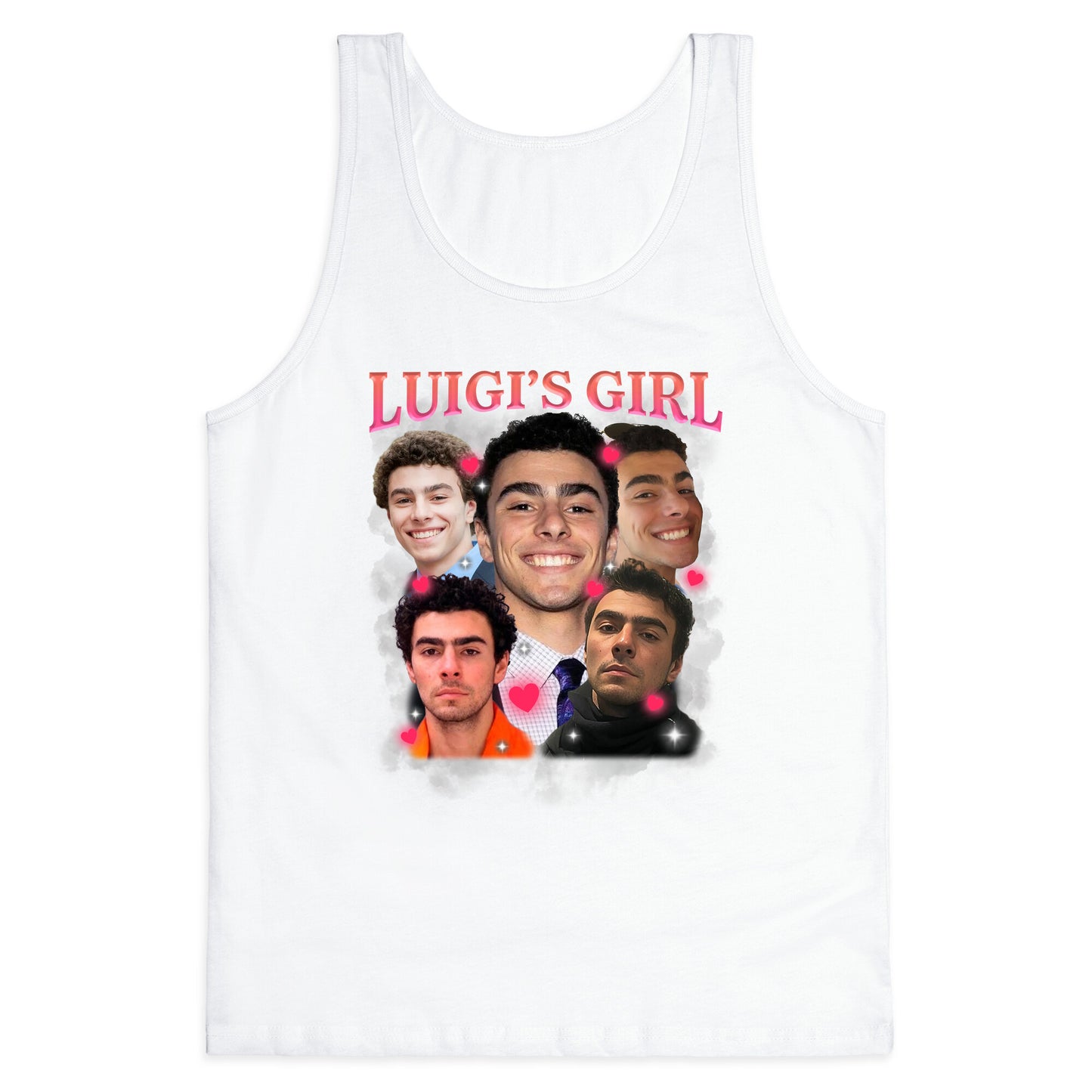 Luigis Girl Mangione Valentines Day Tank Top