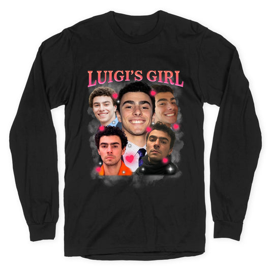 Luigis Girl Mangione Valentines Day Longsleeve Tee