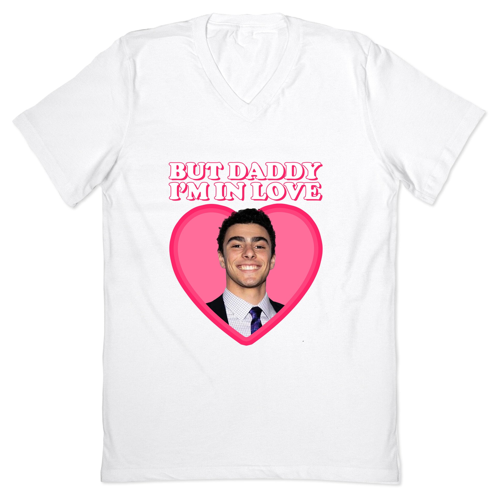 But Daddy Im In Love Luigi Mangione Valentines Day V-Neck