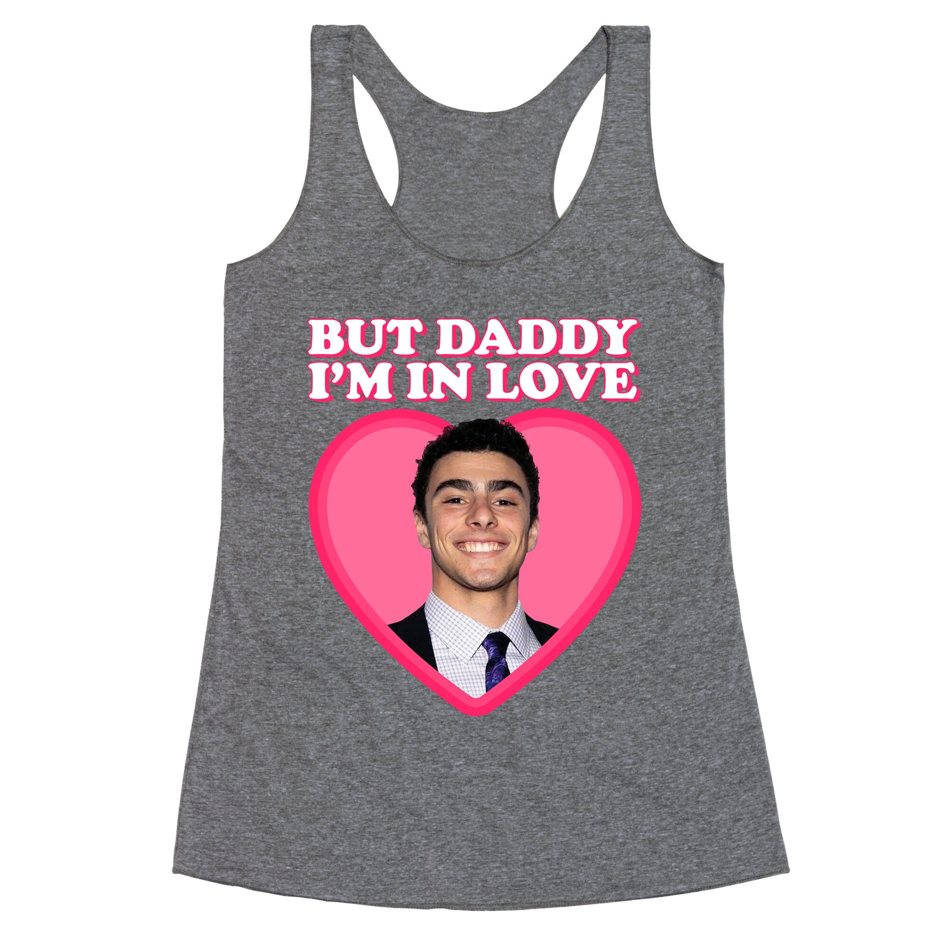 But Daddy Im In Love Luigi Mangione Valentines Day Racerback Tank