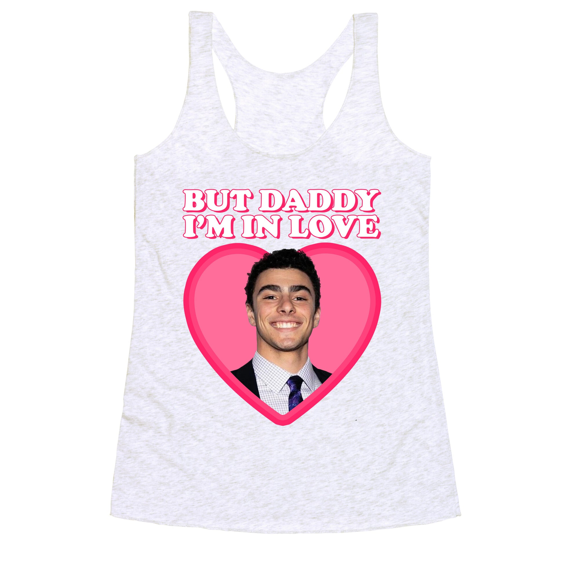 But Daddy Im In Love Luigi Mangione Valentines Day Racerback Tank