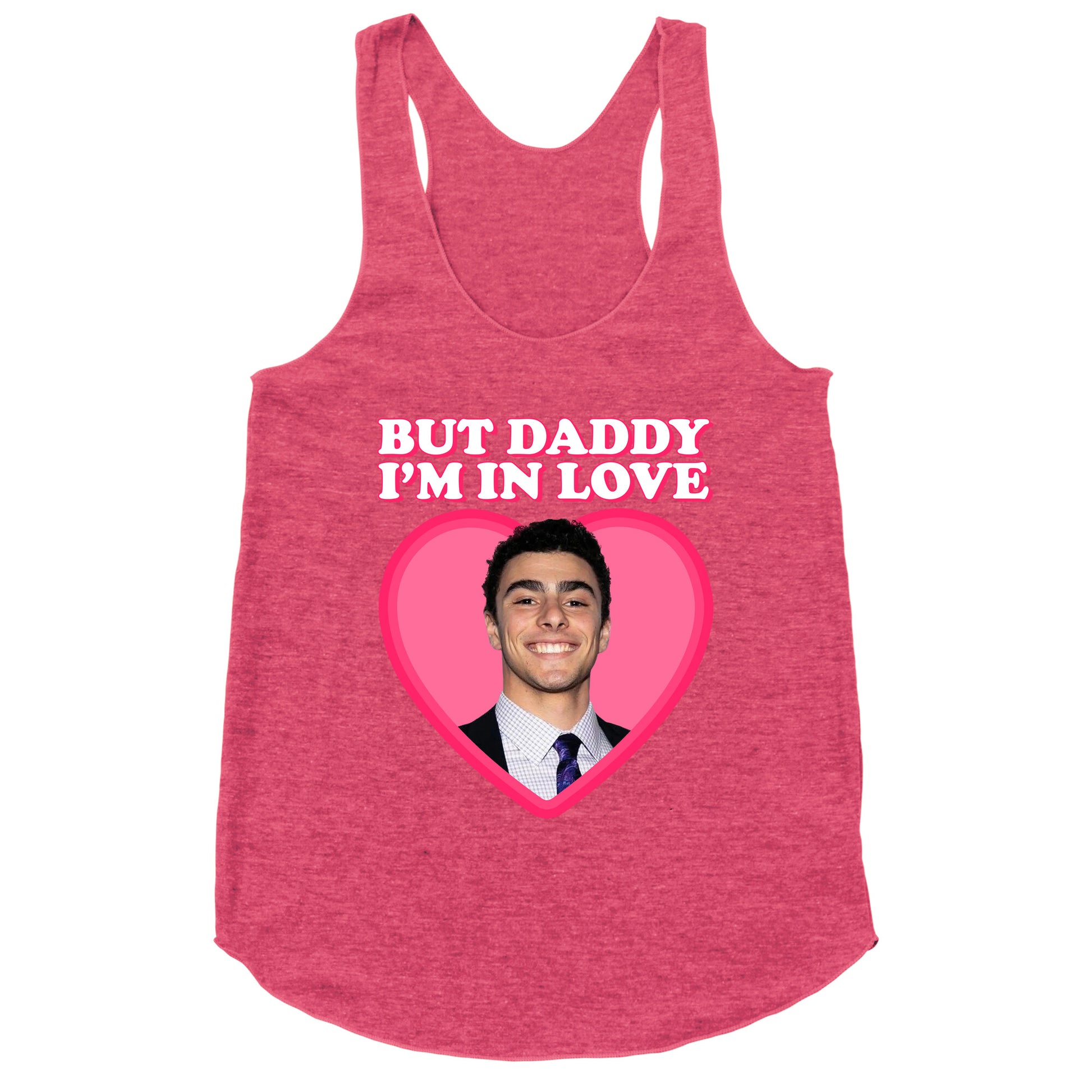 But Daddy Im In Love Luigi Mangione Valentines Day Racerback Tank