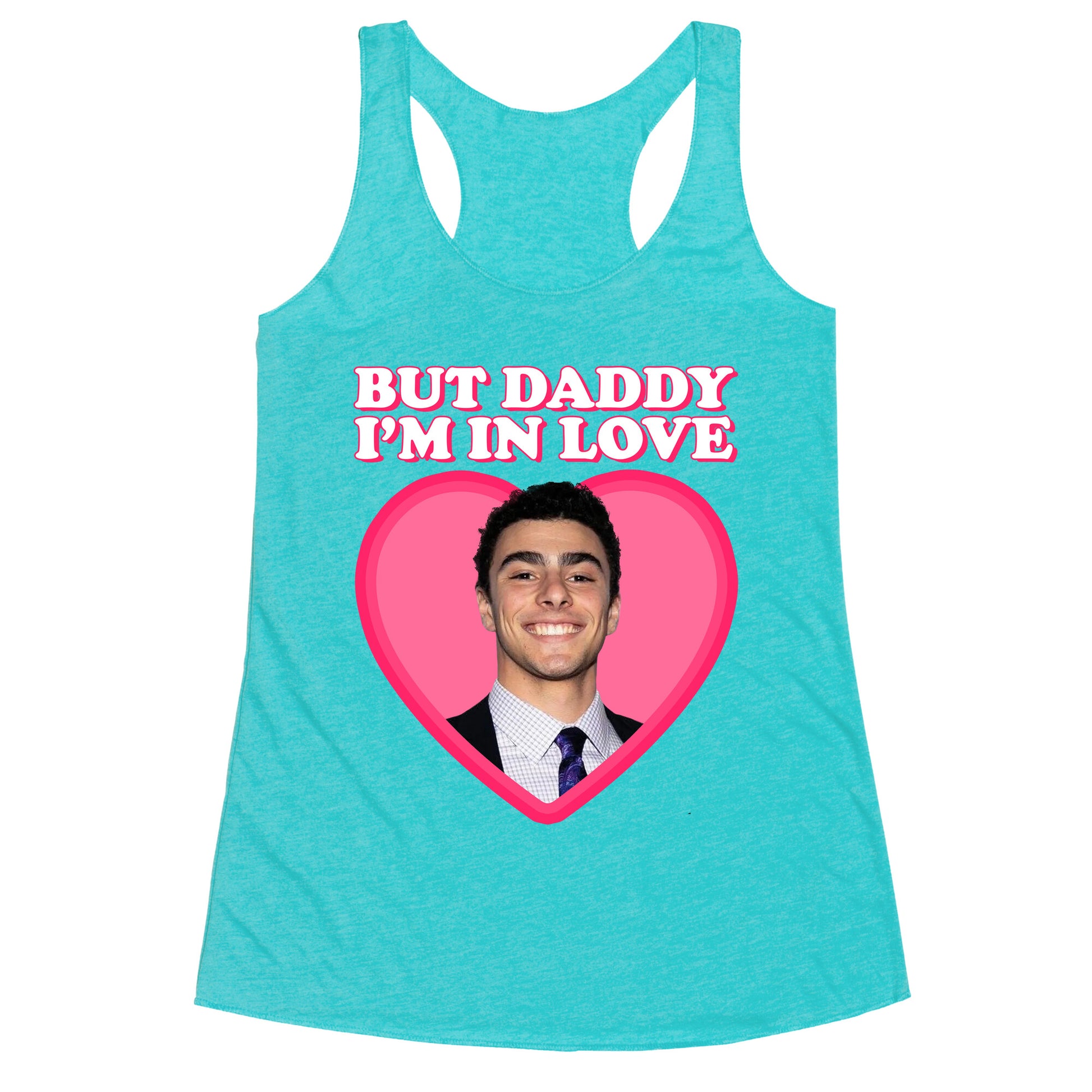 But Daddy Im In Love Luigi Mangione Valentines Day Racerback Tank