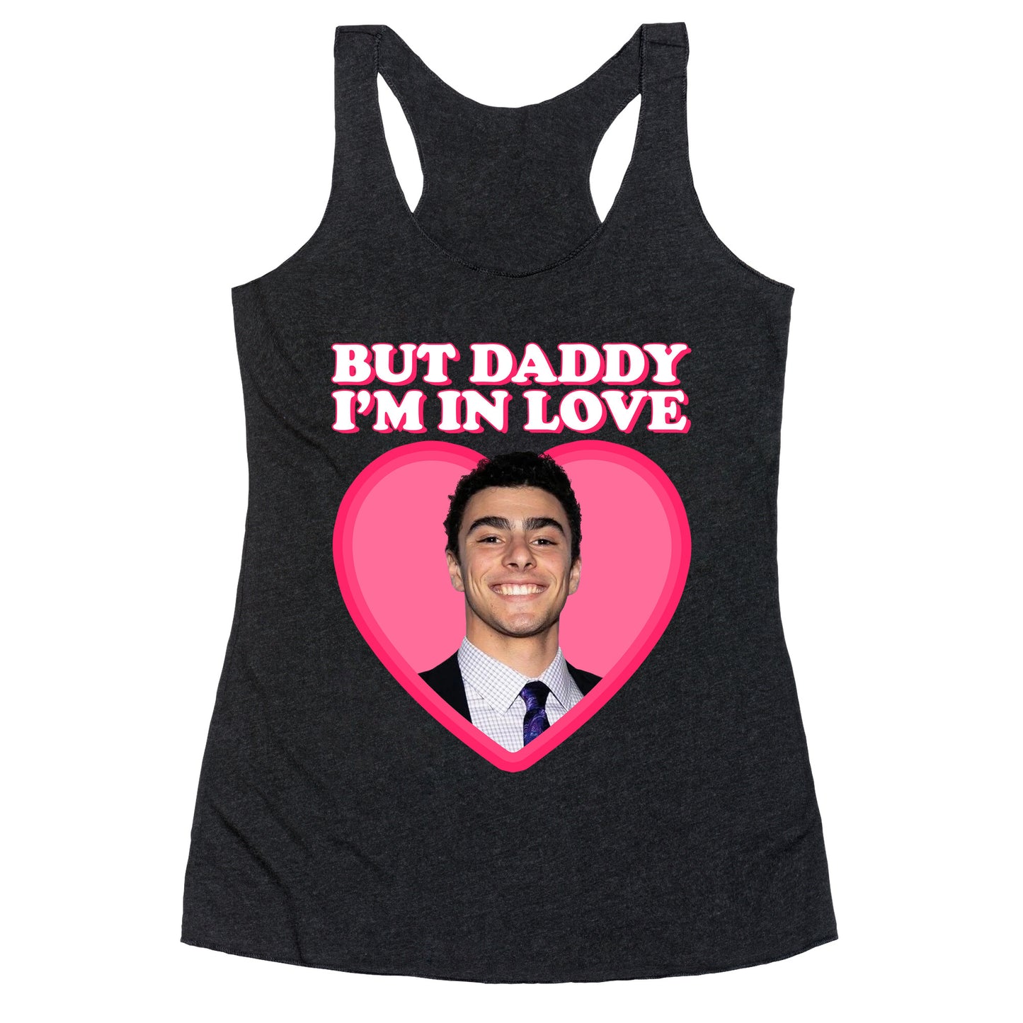 But Daddy Im In Love Luigi Mangione Valentines Day Racerback Tank