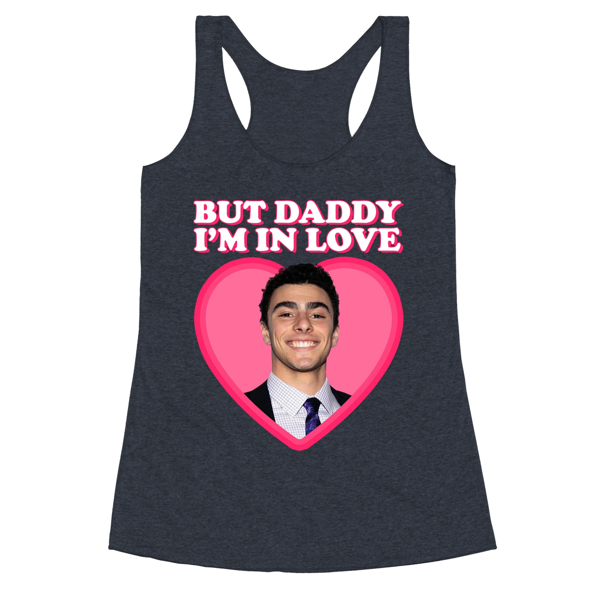 But Daddy Im In Love Luigi Mangione Valentines Day Racerback Tank