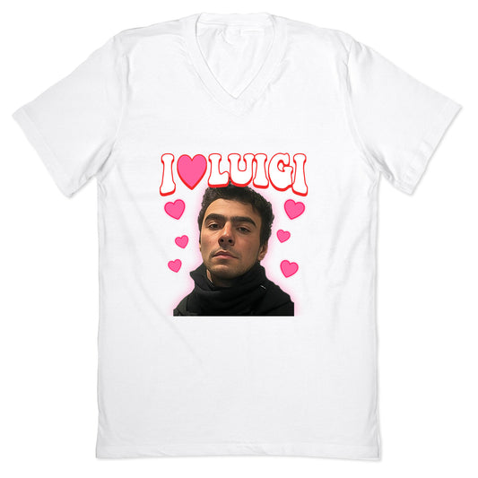 I Love Luigi Mangione V-Neck