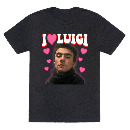 I Love Luigi Mangione Unisex Triblend Tee