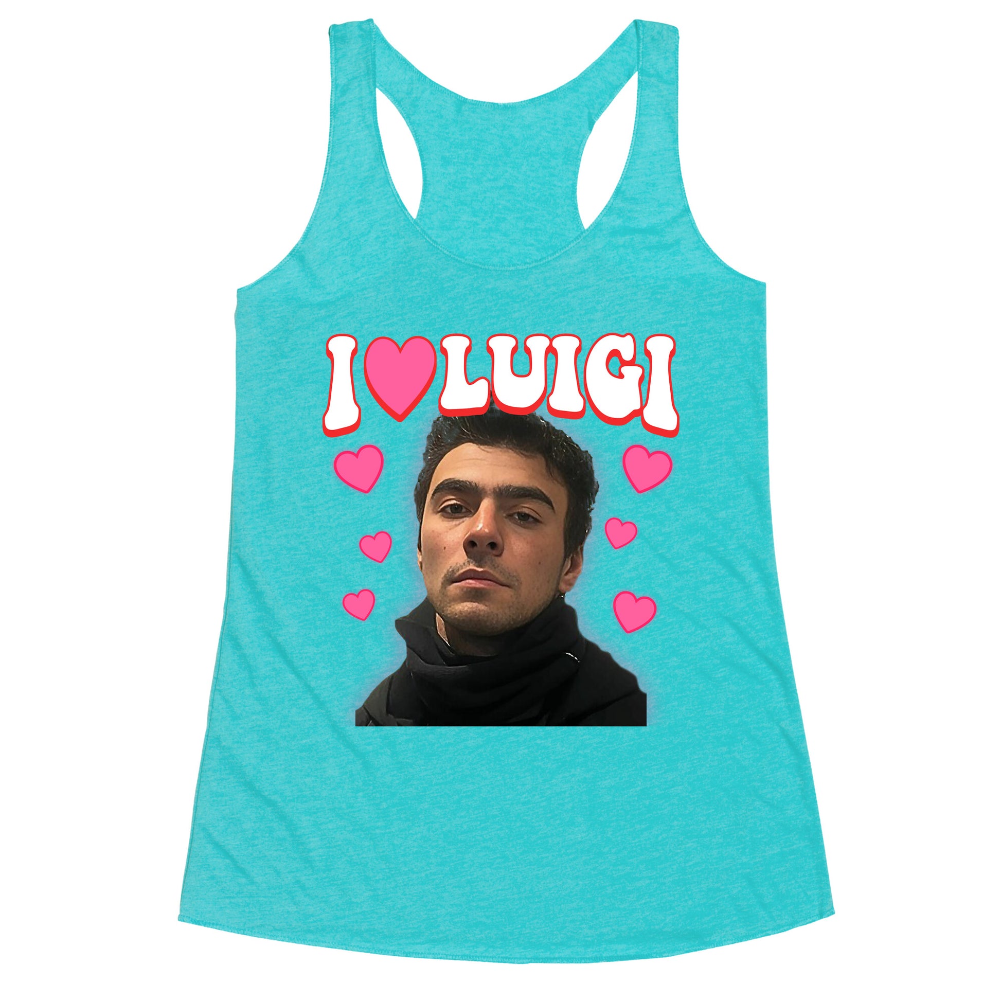 I Love Luigi Mangione Racerback Tank