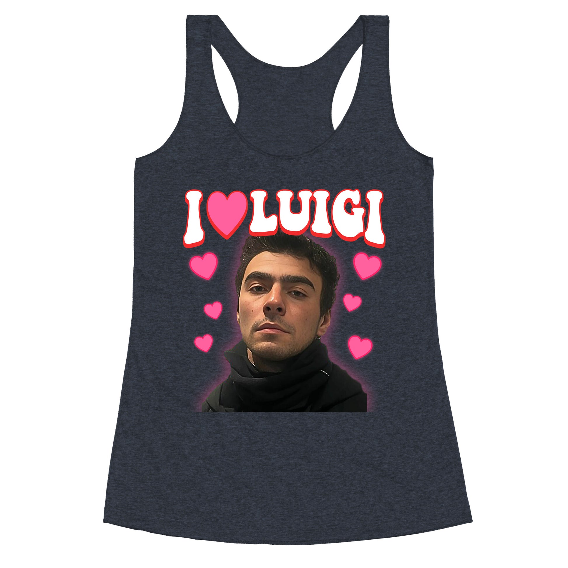 I Love Luigi Mangione Racerback Tank