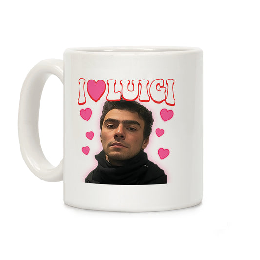 I Love Luigi Mangione Coffee Mug