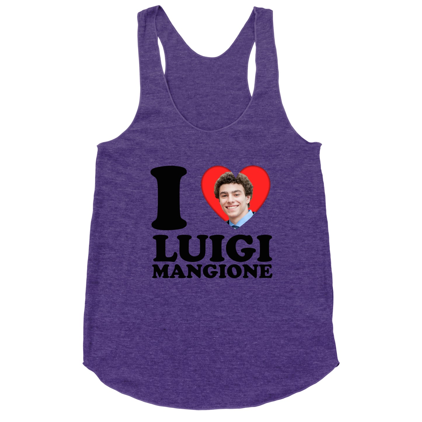 I Heart Luigi Mangione Racerback Tank