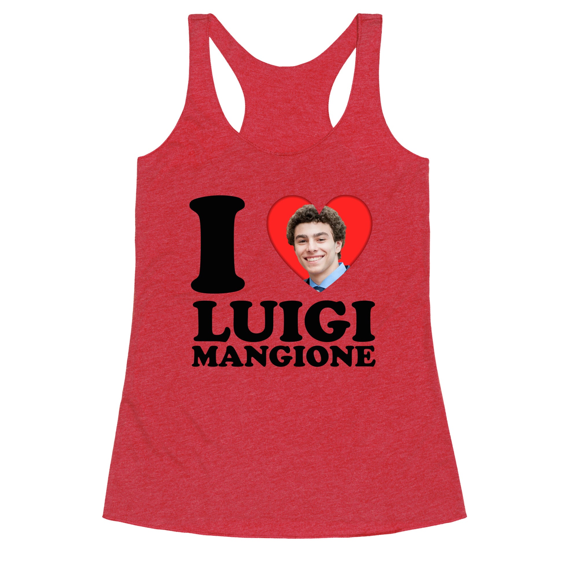 I Heart Luigi Mangione Racerback Tank