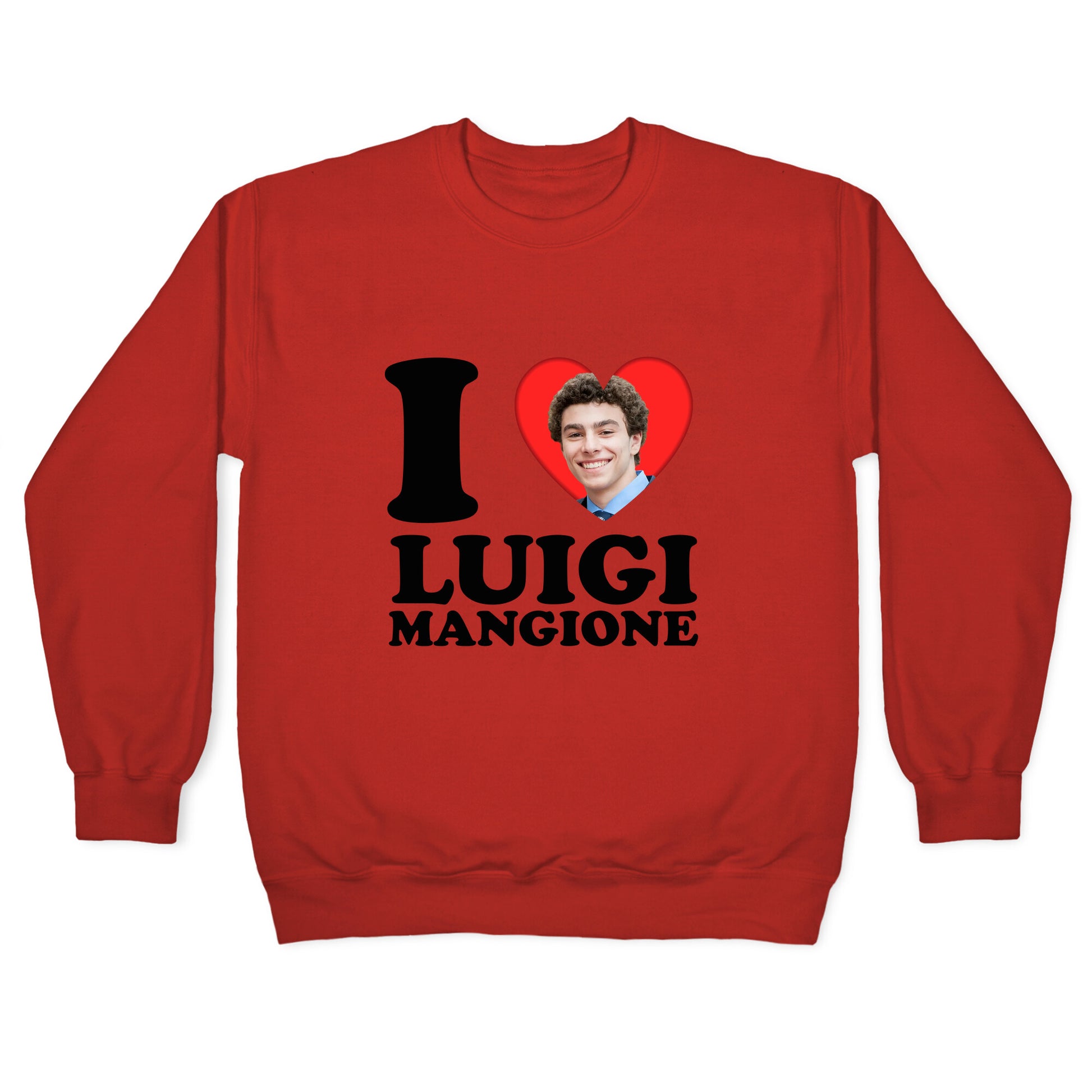 I Heart Luigi Mangione Crewneck Sweatshirt