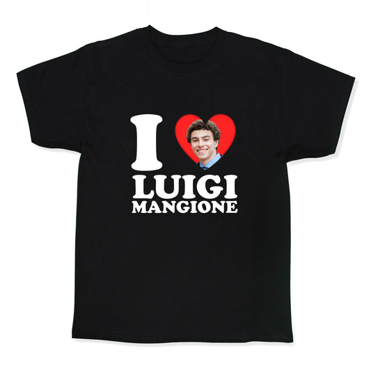 I Heart Luigi Mangione Kids Tee