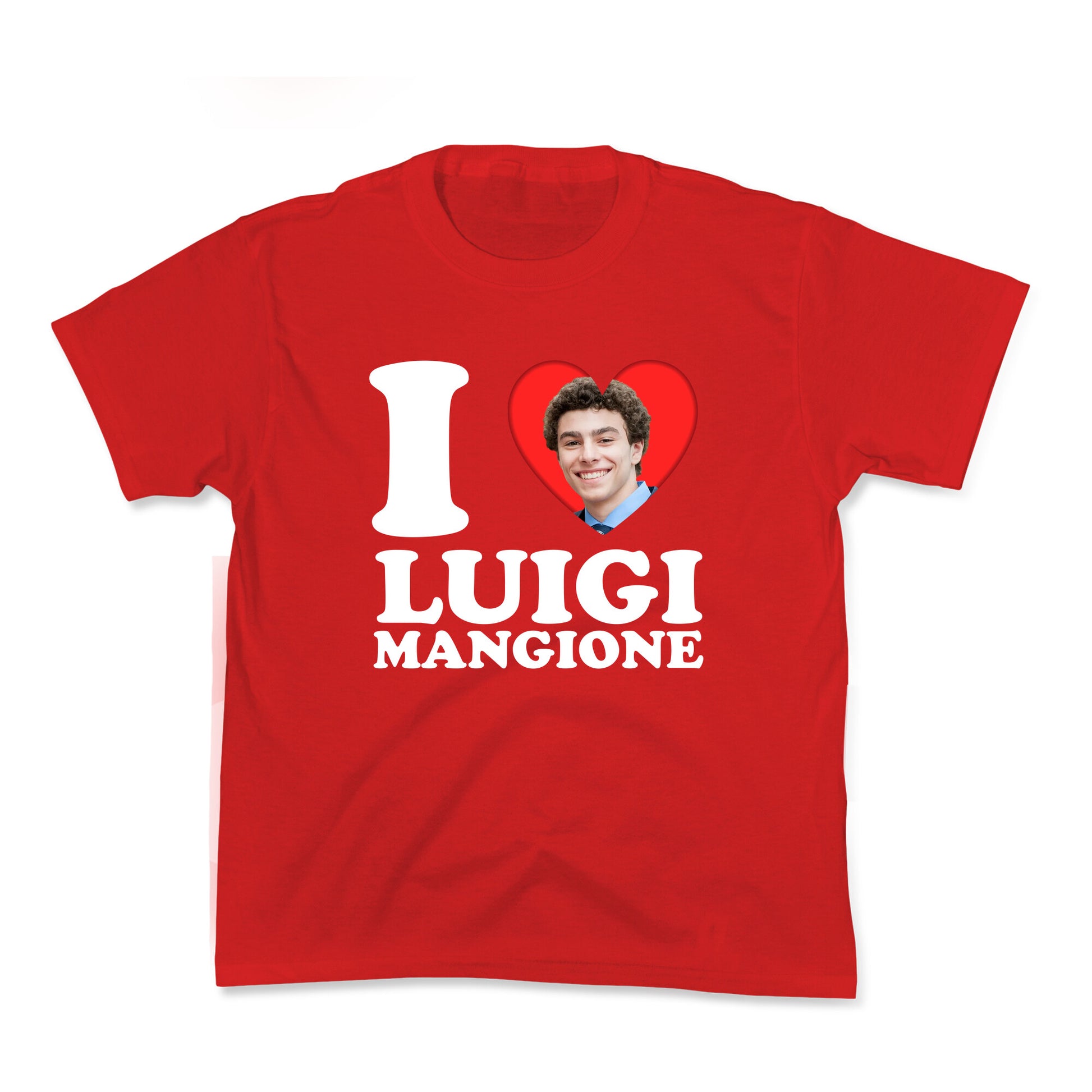 I Heart Luigi Mangione Kids Tee