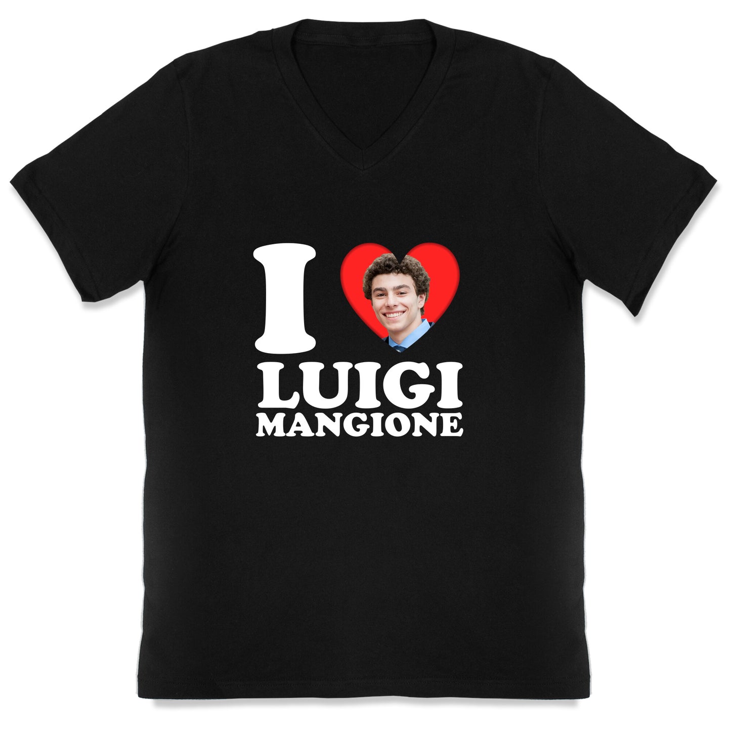 I Heart Luigi Mangione V-Neck