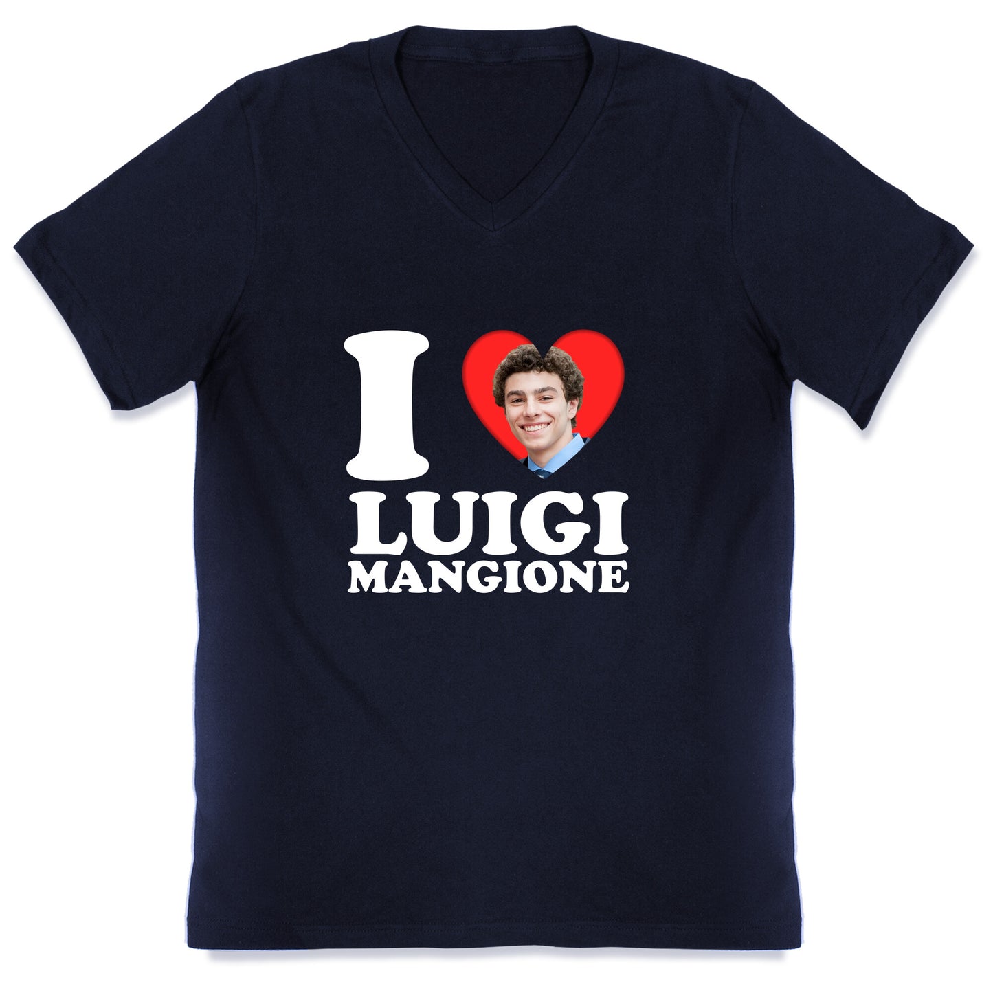 I Heart Luigi Mangione V-Neck
