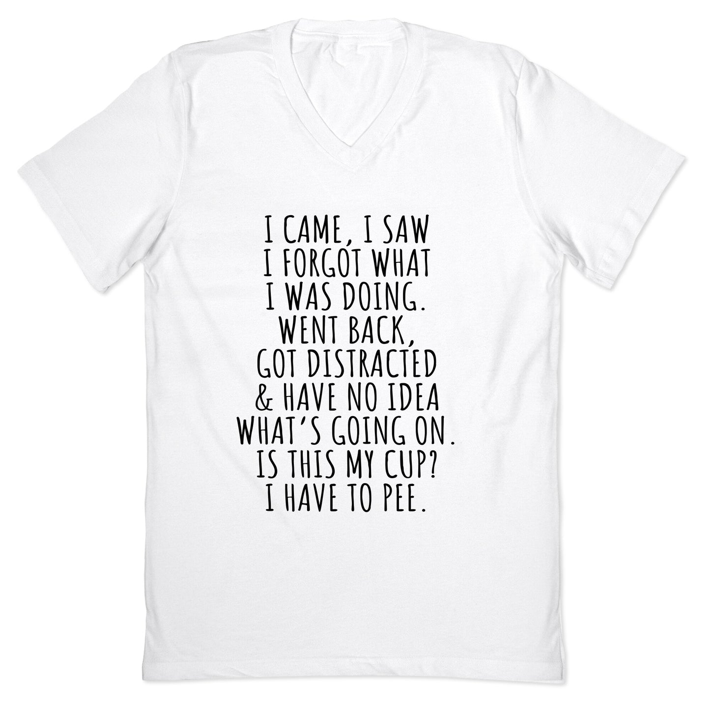 I Came I Saw I Forgot What I Was Doing V-Neck