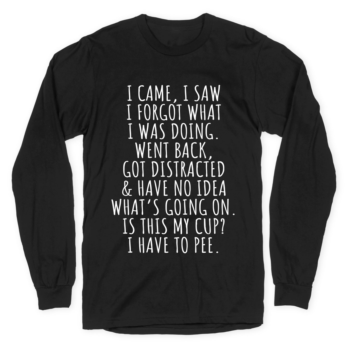I Came I Saw I Forgot What I Was Doing Longsleeve Tee
