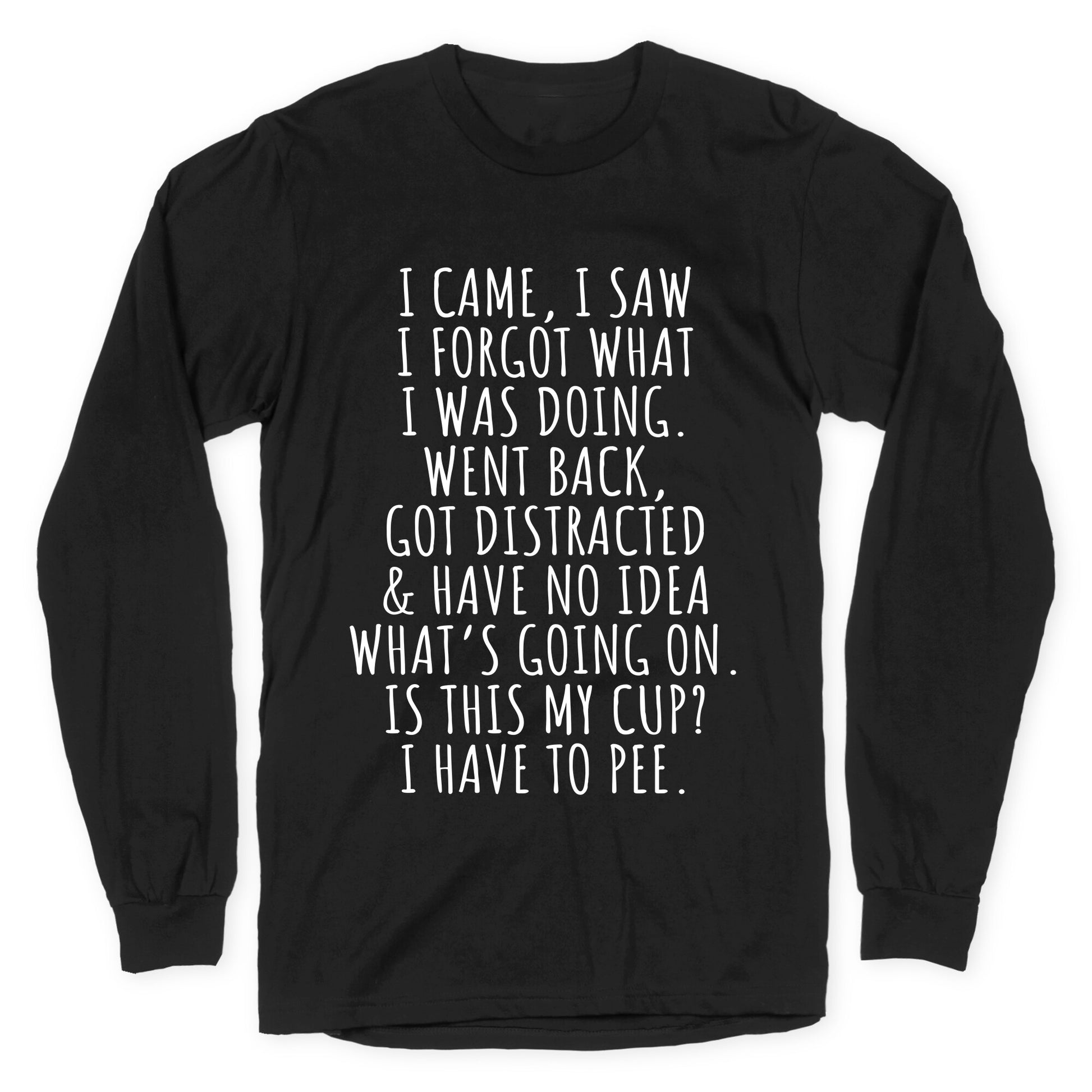 I Came I Saw I Forgot What I Was Doing Longsleeve Tee