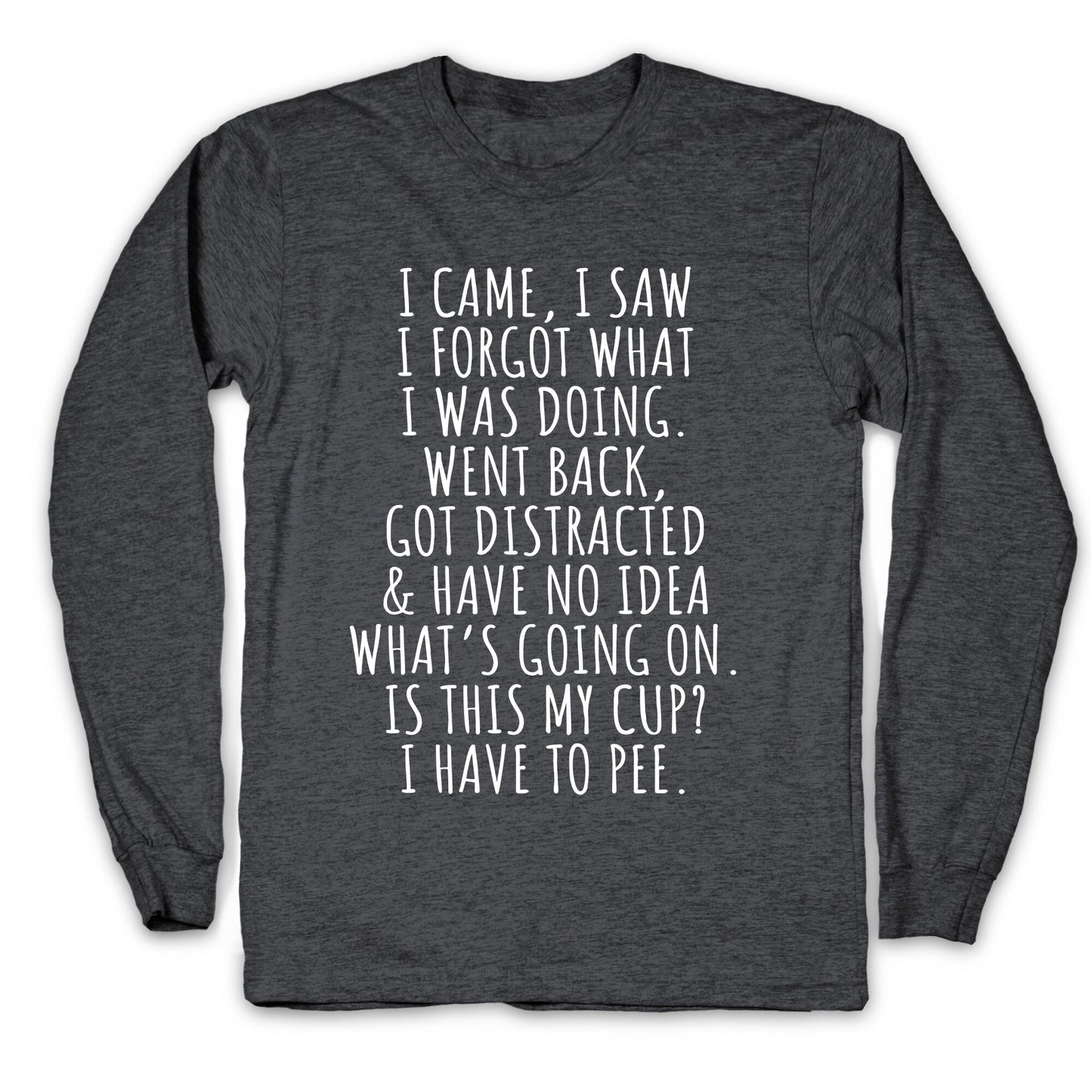 I Came I Saw I Forgot What I Was Doing Longsleeve Tee