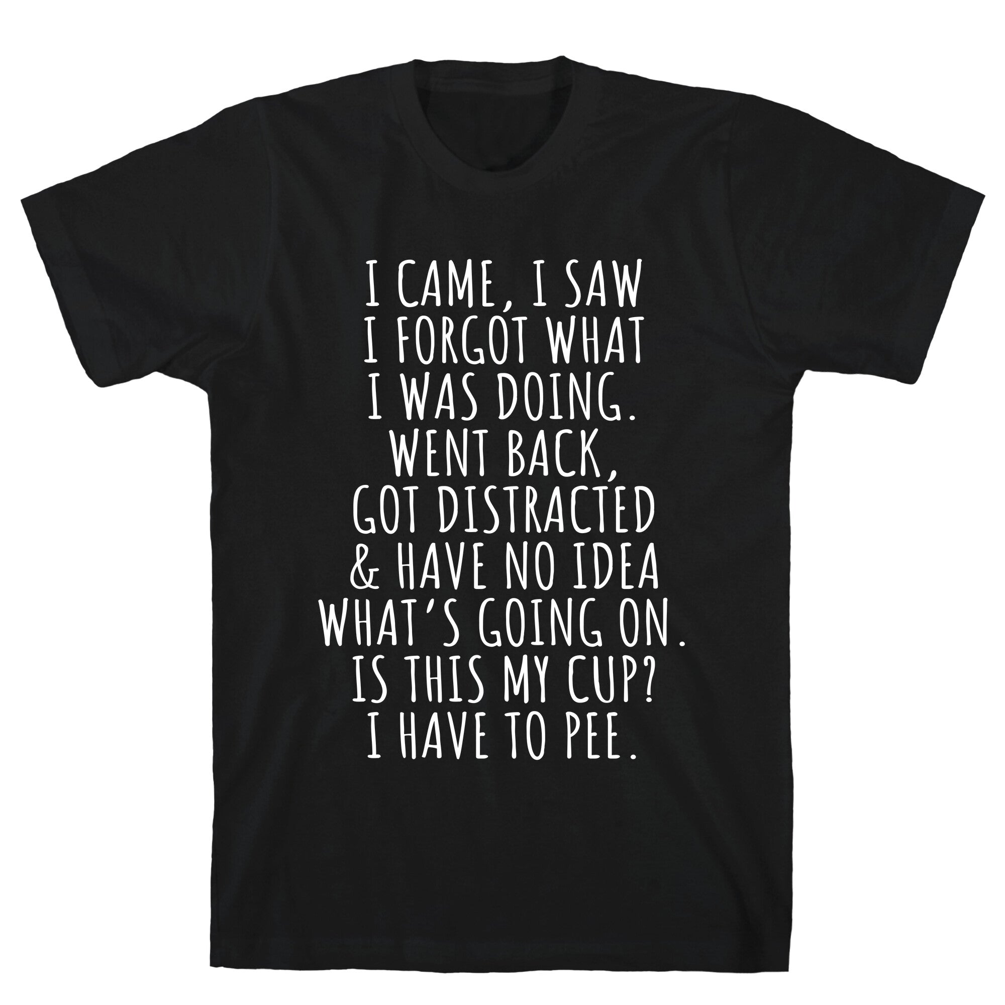 I Came I Saw I Forgot What I Was Doing T-Shirt