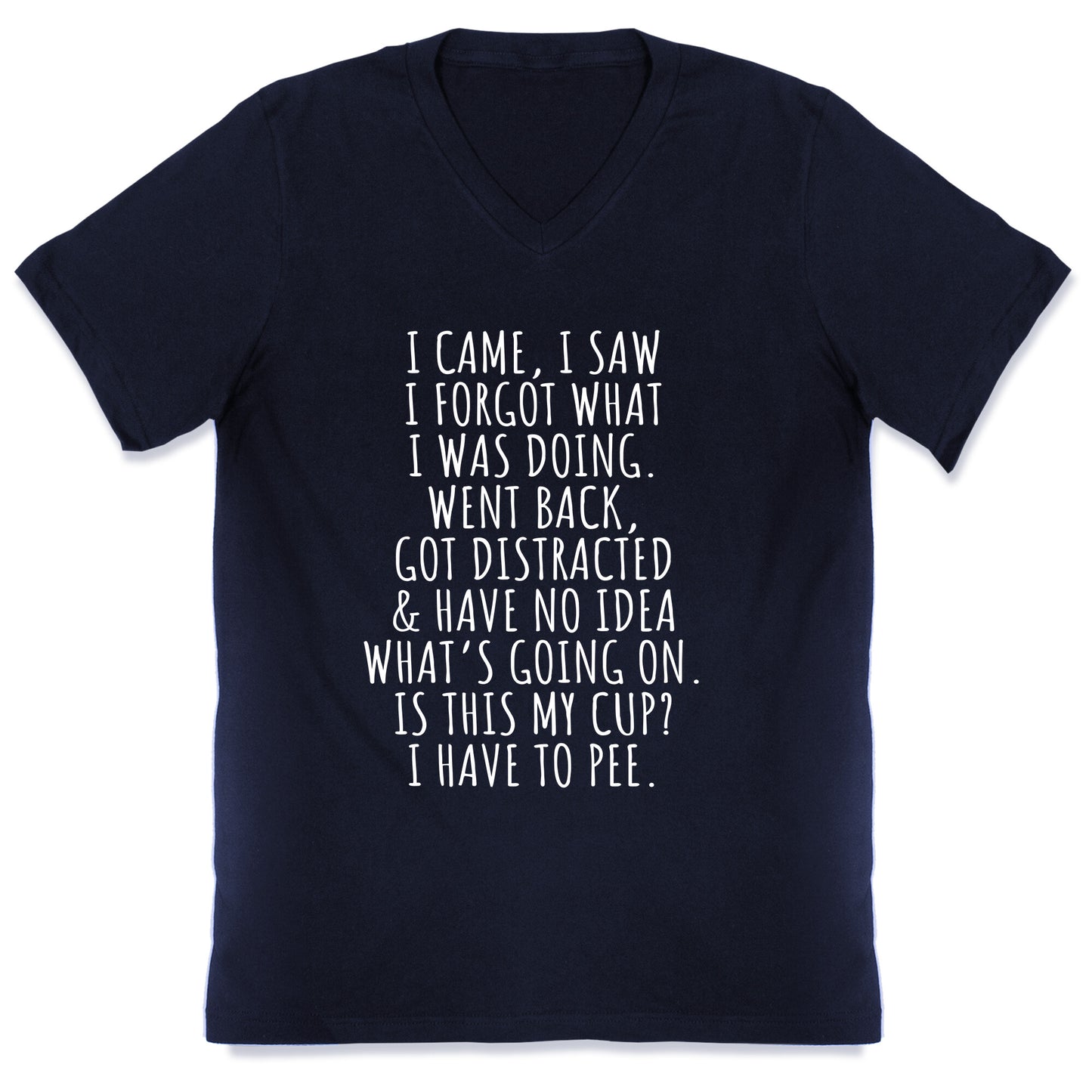 I Came I Saw I Forgot What I Was Doing V-Neck