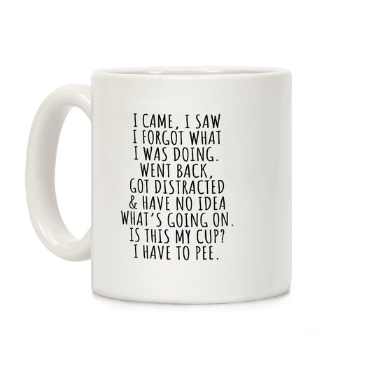 I Came I Saw I Forgot What I Was Doing Coffee Mug