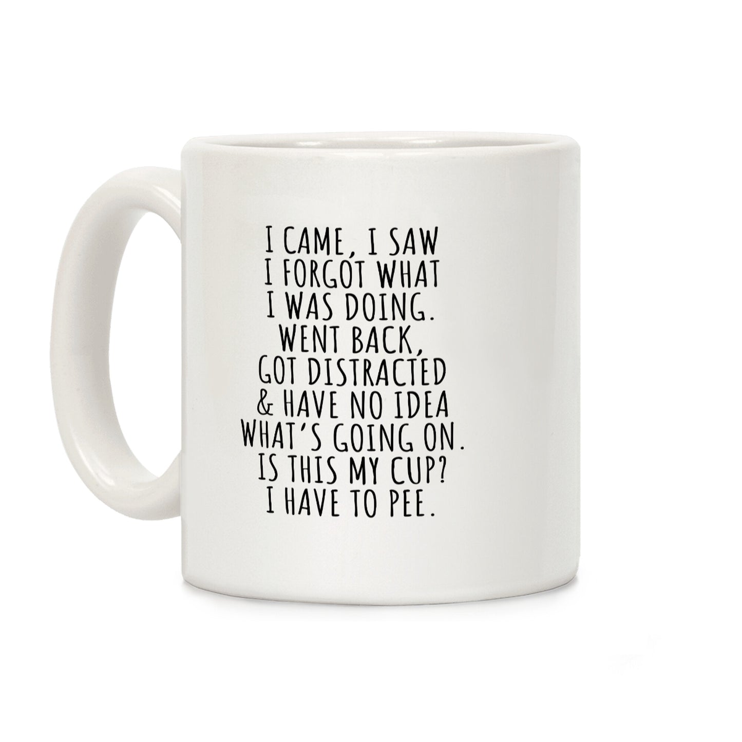 I Came I Saw I Forgot What I Was Doing Coffee Mug