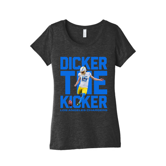 Dicker the Kicker Womens Triblend Tee