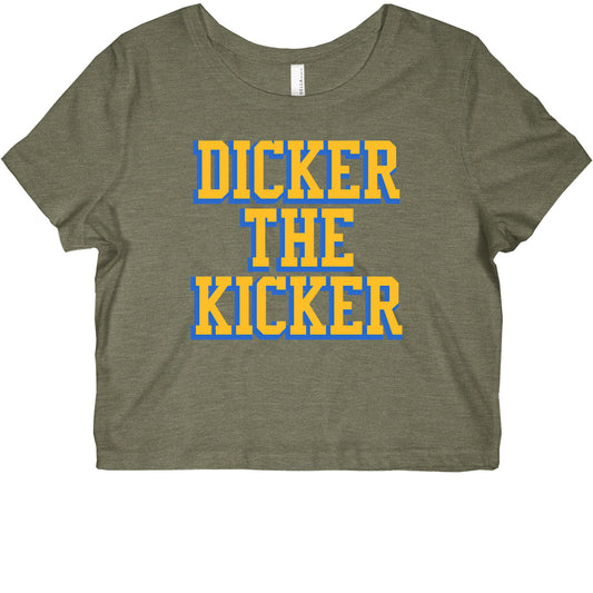 Cameron Dicker the Kicker Womens Slim Fit Crop Top Tee