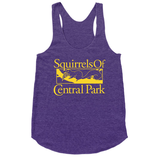 Squirrels of Central Park Racerback Tank