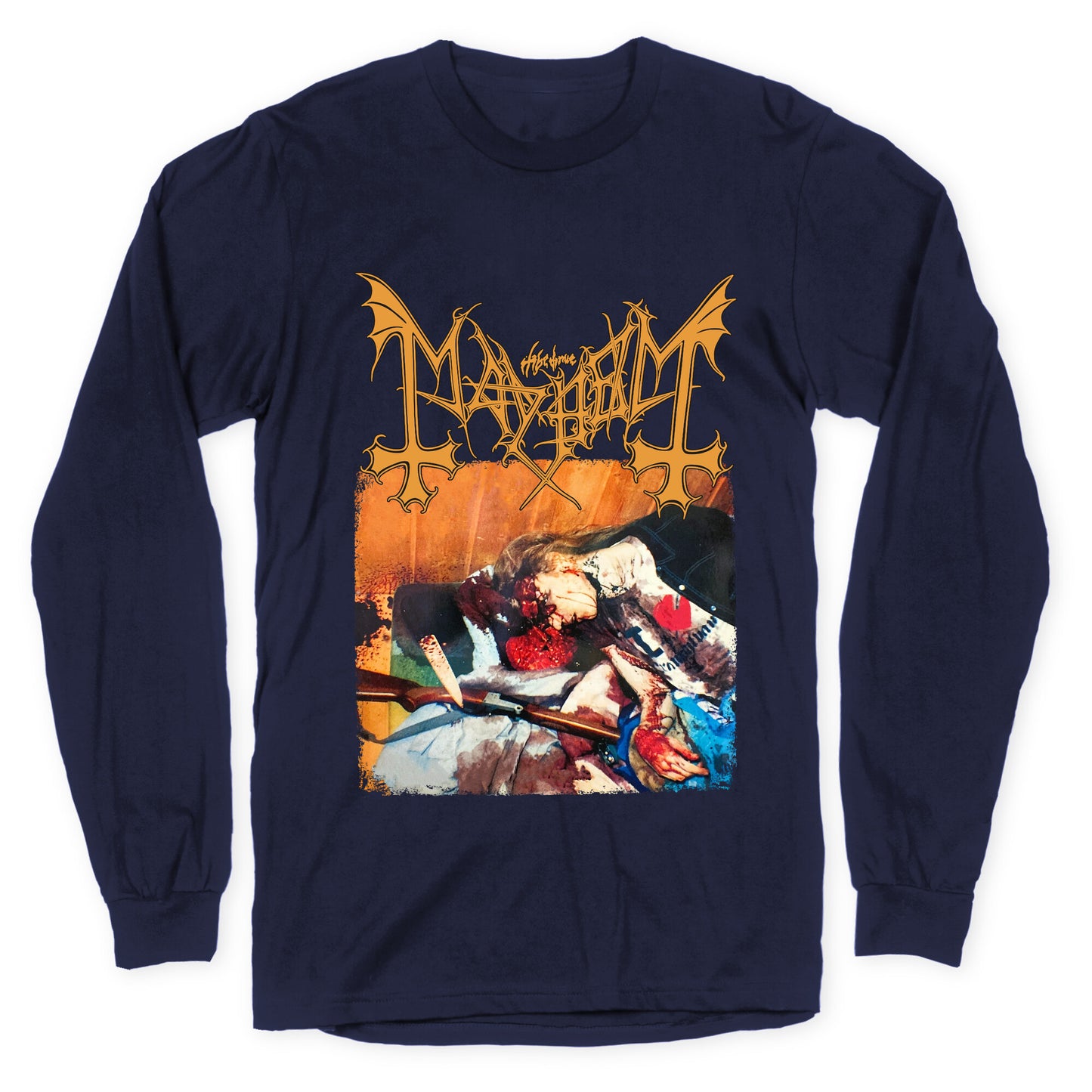 Mayhem Band Album Cover Longsleeve Tee