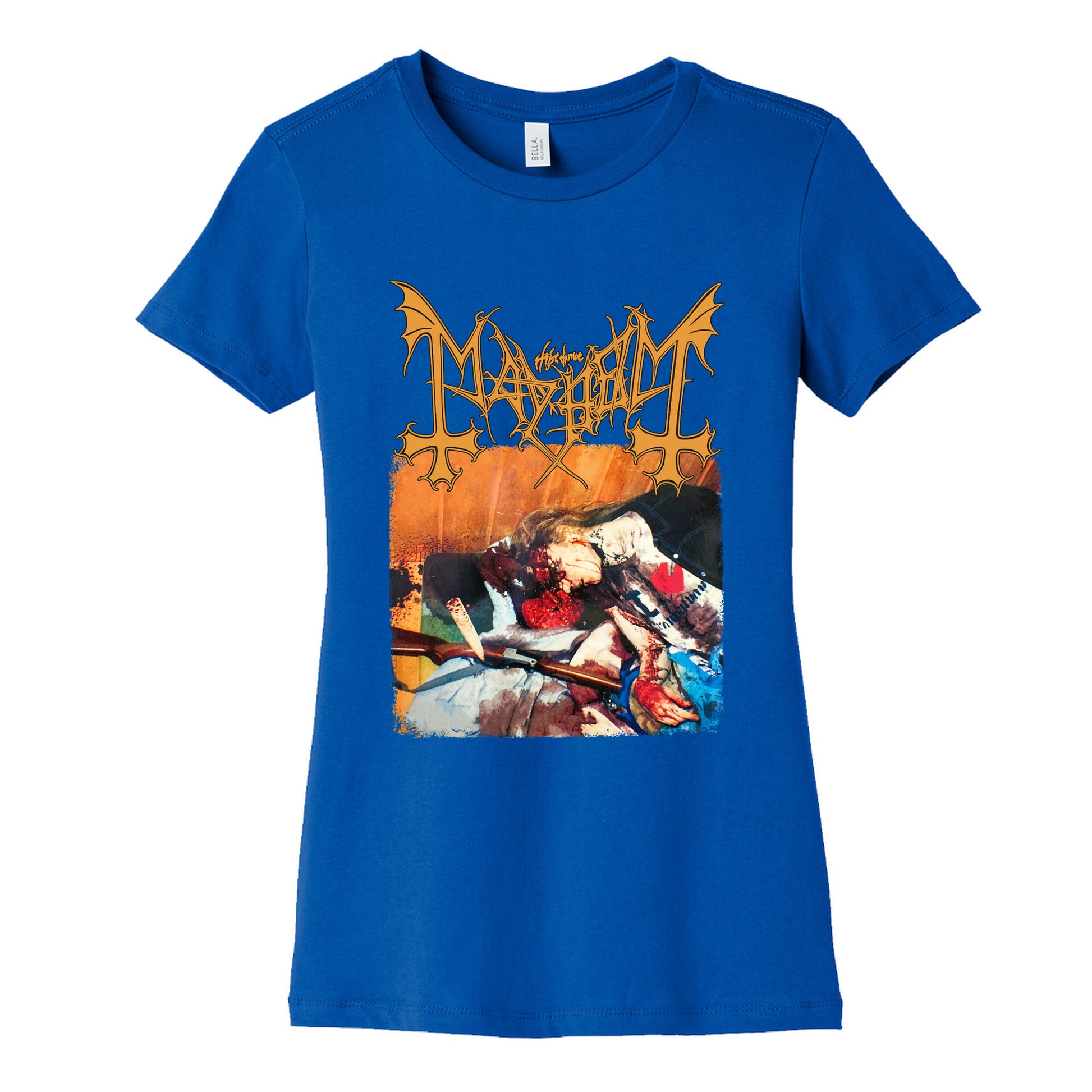 Mayhem Band Album Cover Womens Cotton Tee