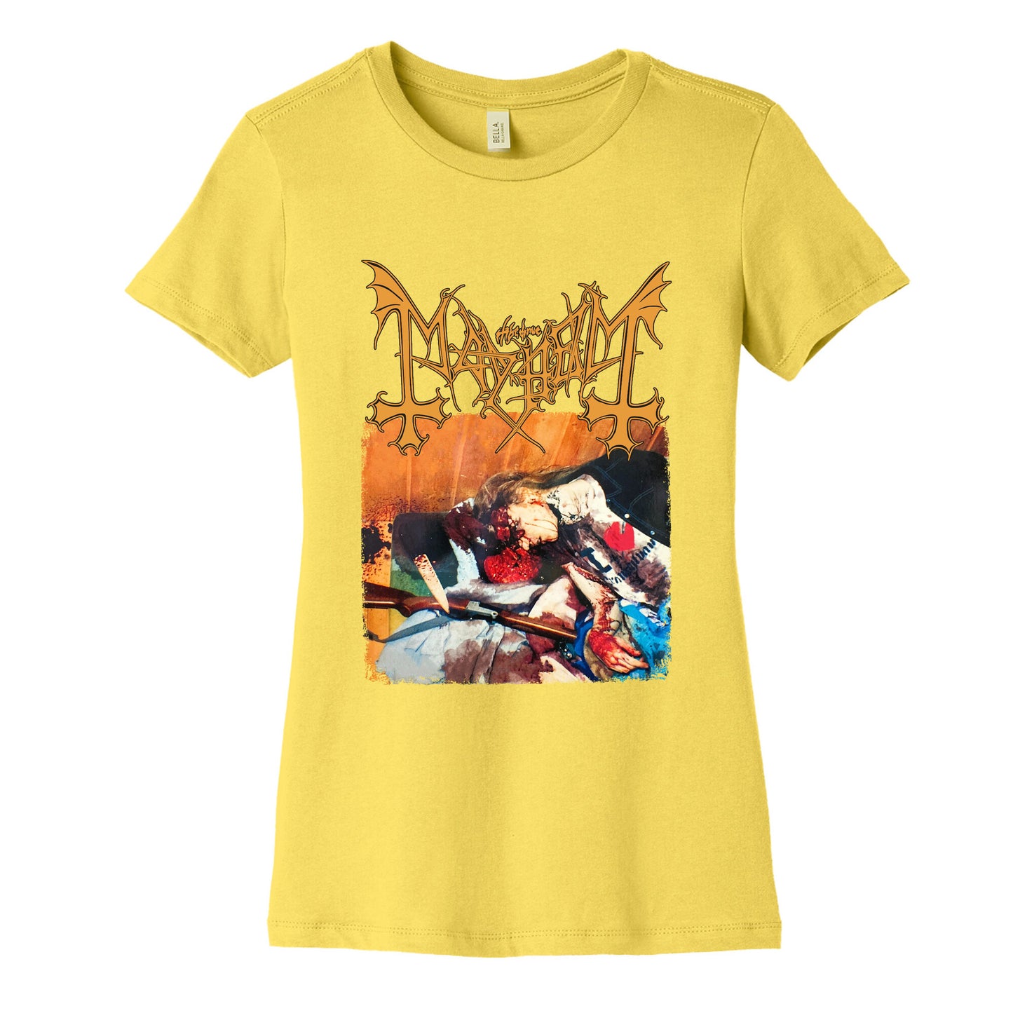 Mayhem Band Album Cover Womens Cotton Tee