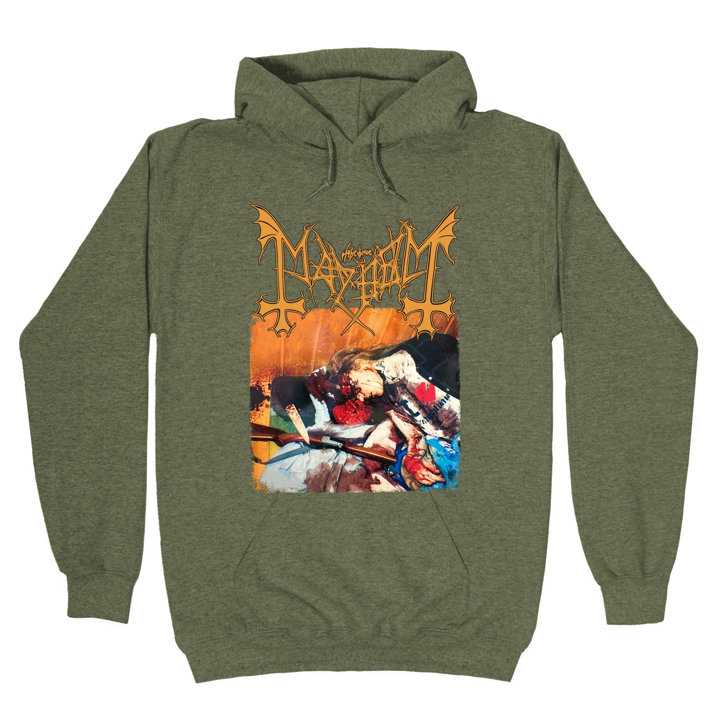 Mayhem Band Album Cover Hoodie