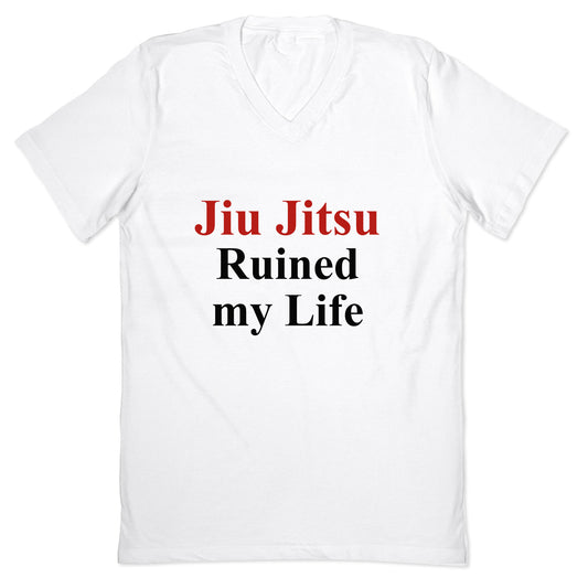 Brady Ju Jujitsu Ruined My Life V-Neck