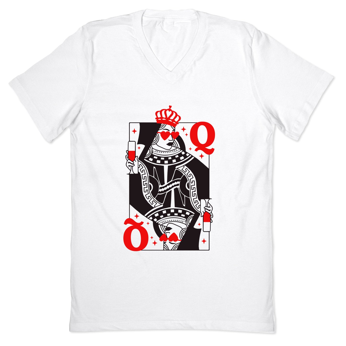 Queen of Hearts V-Neck