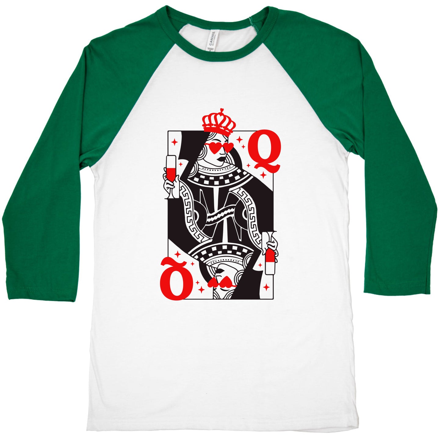 Queen of Hearts Baseball Tee