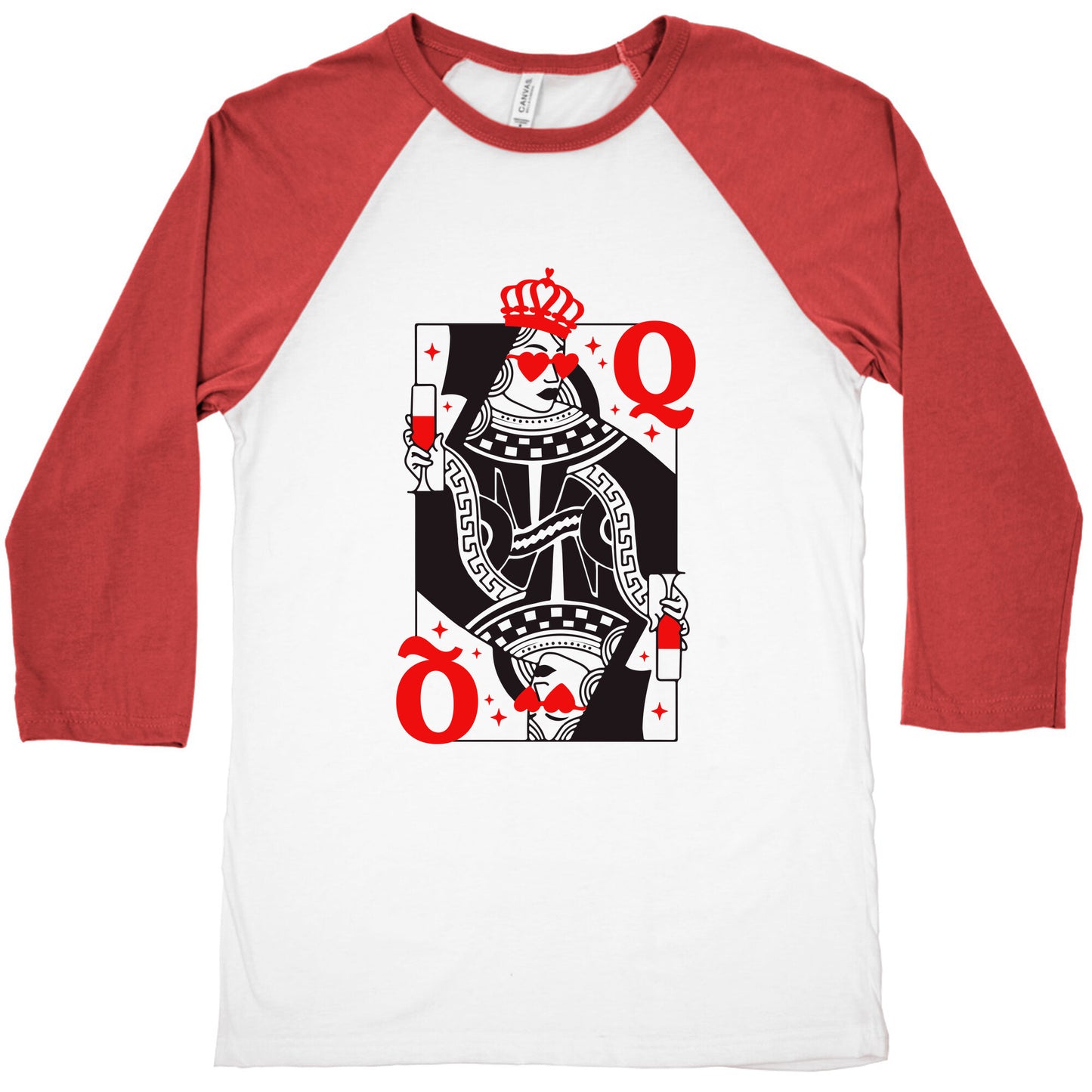 Queen of Hearts Baseball Tee