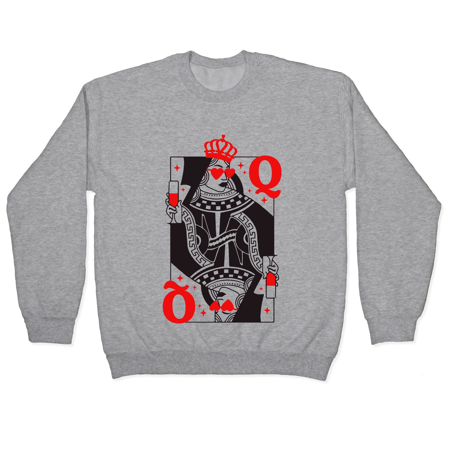 Queen of Hearts Crewneck Sweatshirt