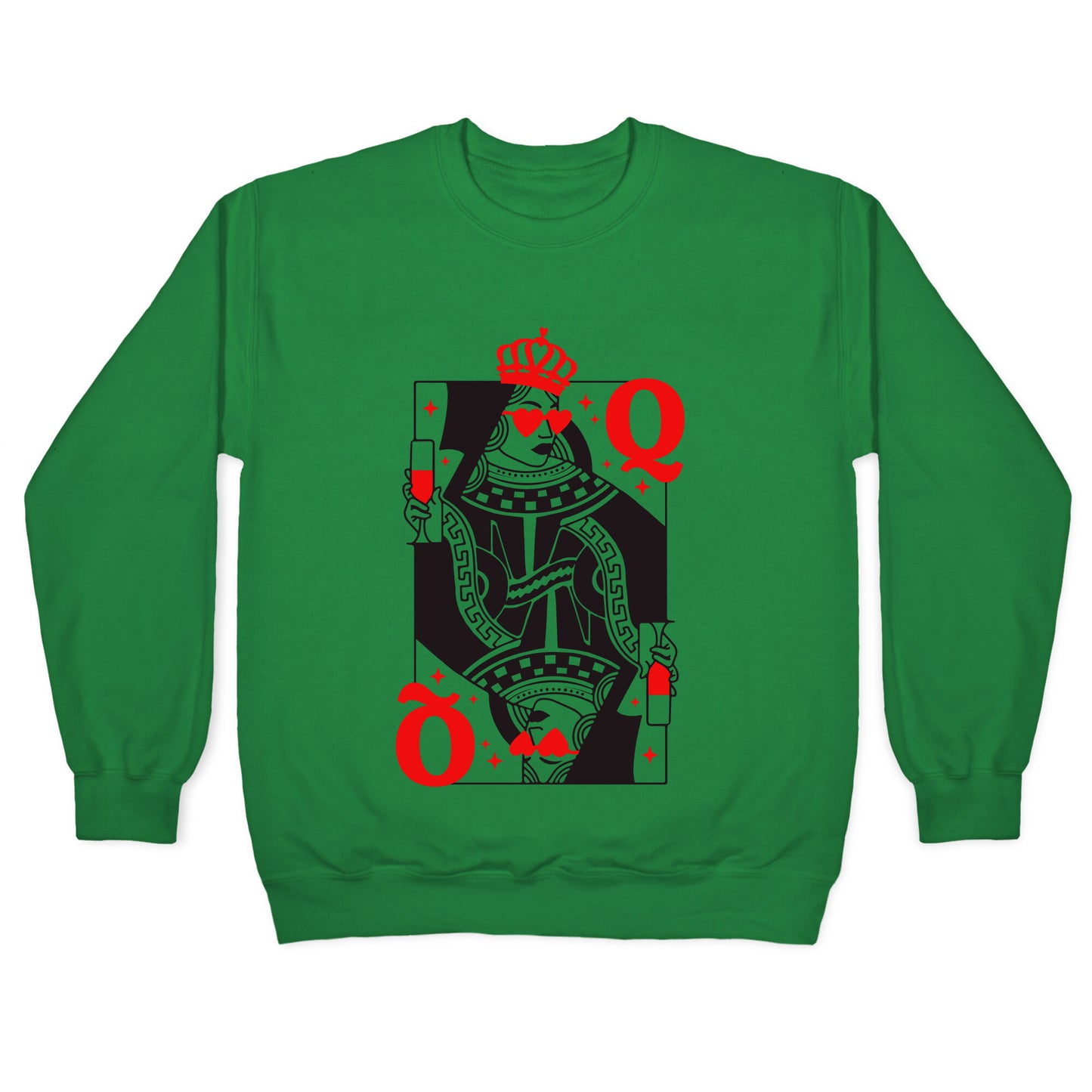 Queen of Hearts Crewneck Sweatshirt