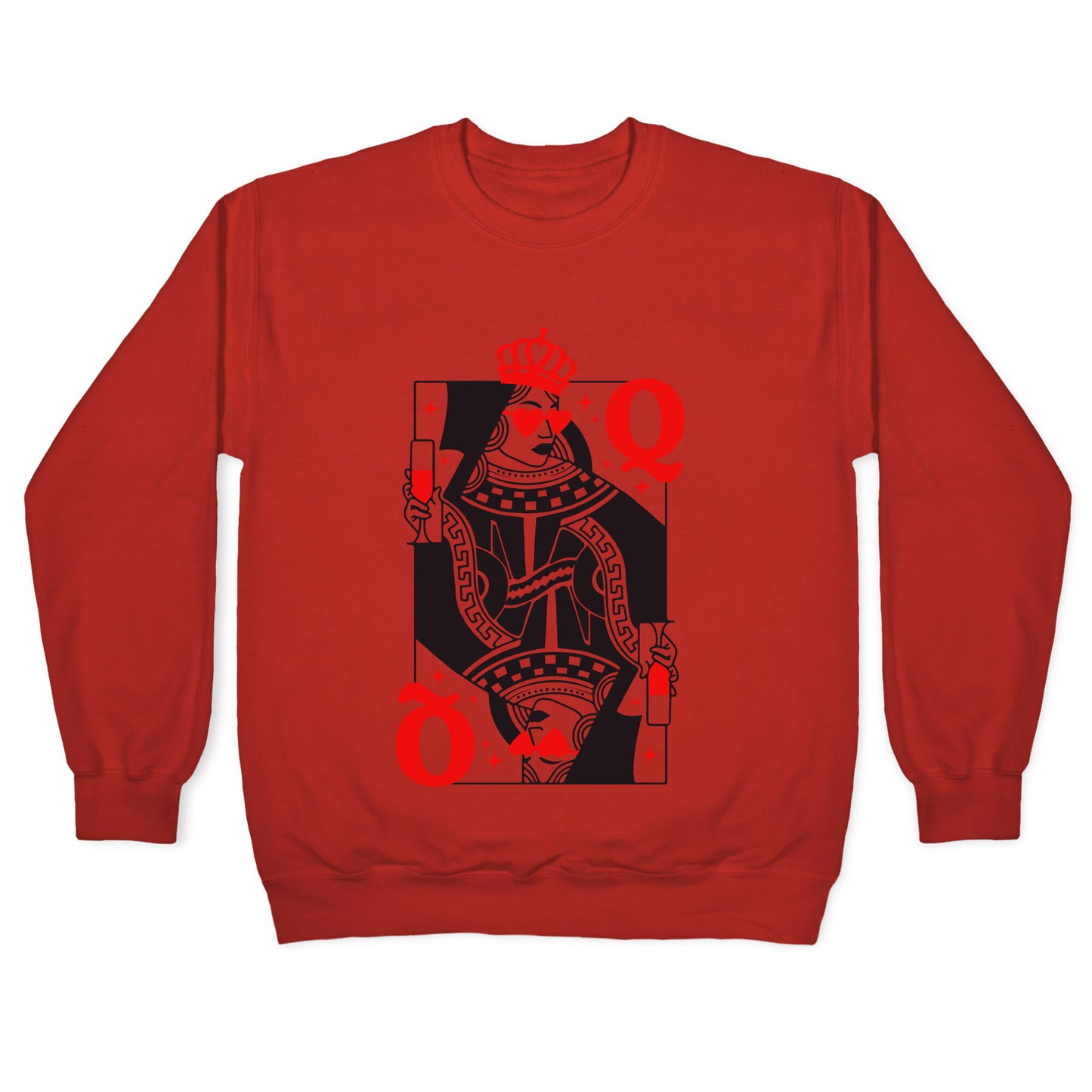 Queen of Hearts Crewneck Sweatshirt