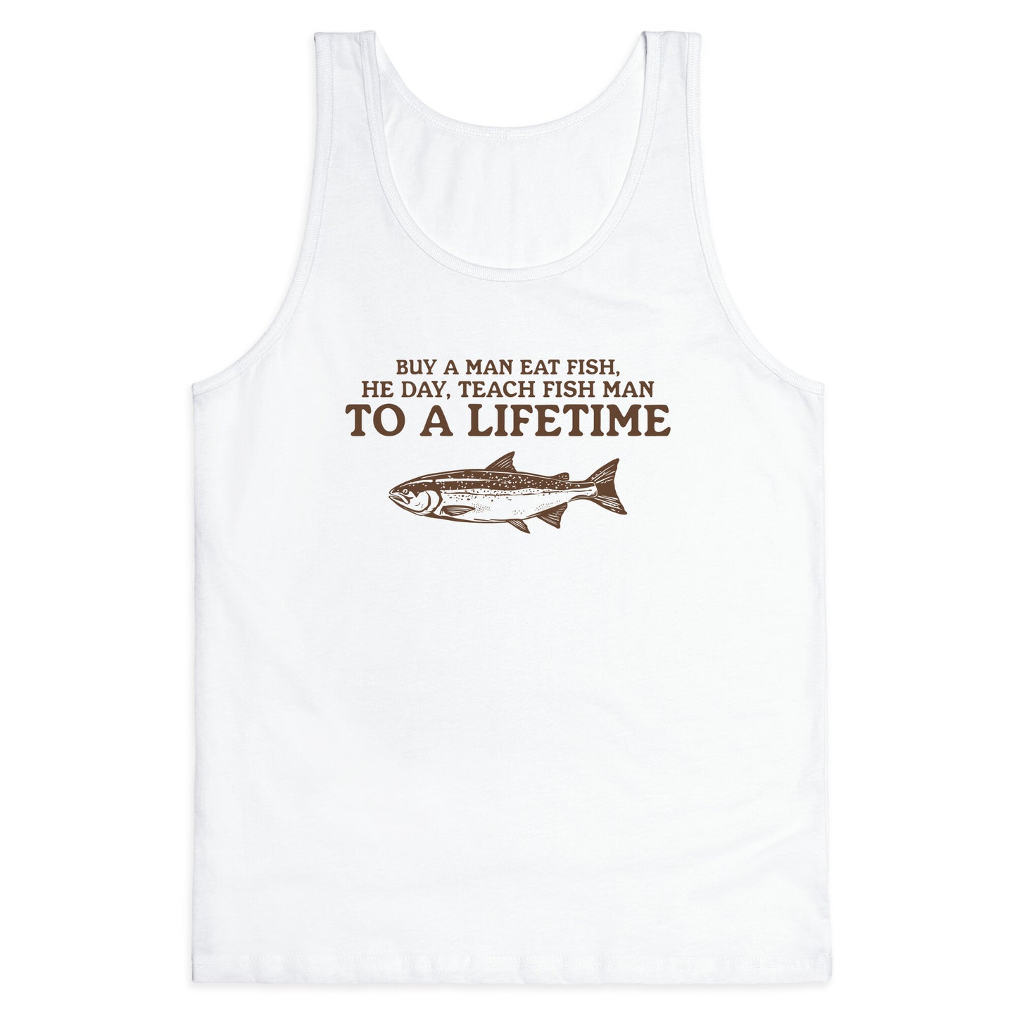 Buy A Man Eat Fish Tank Top